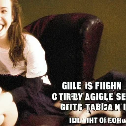 girl Laugh And eat poison And you sit in front of the house