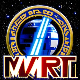 logo with only the letters 'STAR WARS', embossed