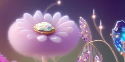 crystal subtle flower in a galactic ambiance beautiful fairy, transparent, delicate colors, in the foreground, full of details, smooth，soft light atmosphere, light effect，vaporwave colorful, concept art, smooth, extremely sharp detail, finely tuned detail, ultra high definition, 8 k, unreal engine 5, ultra sharp focus