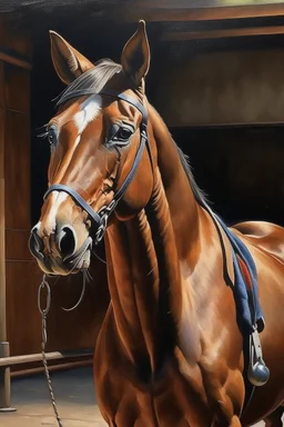 Living ambolt, prize winning oil painting