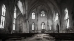 gloomy, ruined Catholic churches