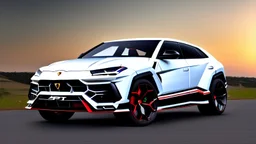 Luxury Lamborghini Urus Fast And Furious Tuning , Photorealistic, 4K, Ultra Detailed, Front Quarter View