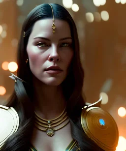 a fancy portrait of Liv Tyler as Avatar (movie) by Greg Rutkowski, Sung Choi, Mitchell Mohrhauser, Maciej Kuciara, Johnson Ting, Maxim Verehin, Peter Konig, 8k photorealistic, cinematic lighting, HD, high details, dramatic, atmosphereric, trending on artstation