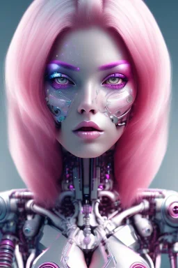 cyborg, pink hair, sexy, perfekt, real, dream