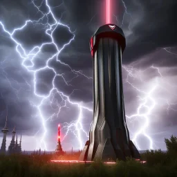 nicola tesla, TESLA TOWER, shock, storm, 3d, hiper realism, unreal engine, v-ray, lightning, 8K, BEALTFUL IMAGE. 50mm