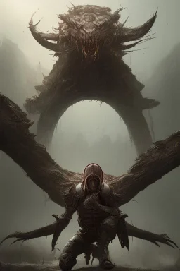 Tiefing assassin character crouching, yellow eyes, dark hair, dark armor, waist up portrait, Demonic tail, hyperrealistic, intricate details, insanely detailed, cityscape background, natural lighting