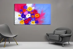 Abstract flowers wi5 stars