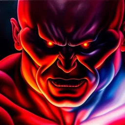 Ultra detailed fullbody Portrait in oil on canvas of Jiren merges REDHULK,extremely detailed digital painting, extremely detailed face,crystal clear Big glowing eyes, mystical colors ,perfectly centered image, perfect composition, rim light, beautiful lighting,masterpiece,8k, stunning scene, raytracing, anatomically correct, in the style of robert e howard and Wizyakuza and Ohrai Noriyoshi and Simon Bisley and uncannyknack