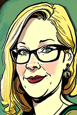 Comic portrait of Rhonda Rowsey