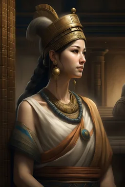 Lady in ancient