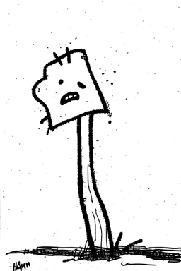 Stick drawing of dissapointment