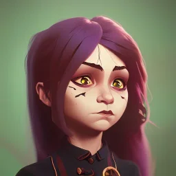 Portrait of an adorable witch kid by Nick Harris