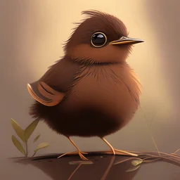 A cute brown bird, avatar