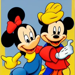 Mickey Mouse and Donald Duck by Jerome Bosch