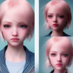 girl look beautiful, eyes like ocean blue, short hair, smile, 8k, rtx, eyebrows like serious, facing left, real, cute, angry expression, tsundere, hyper realistis, hyper details, color schema aesthetic, full body