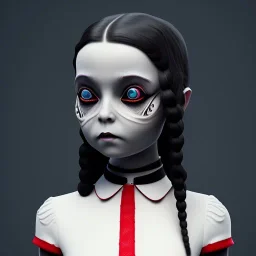 wednesday addams, addams family style, addams family make up, addams family dress, hyper detail, octane render, unreal engine 5, 8k resolation