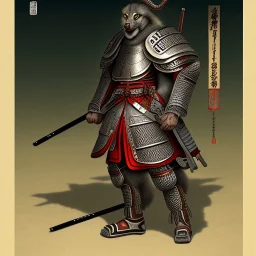 Ukiyo-e Style , Male Samuri in armour