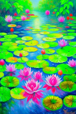 impressionism nature peace communication compassion tranquility water lillies