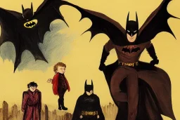 Batman, Frodo Baggins and Dracula painted by William Turner