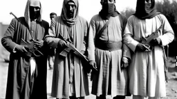 Four men masked arab killers 1930 bloody guns