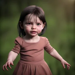 Arwen toddler, full body, dramatic lighting, hyper realistic