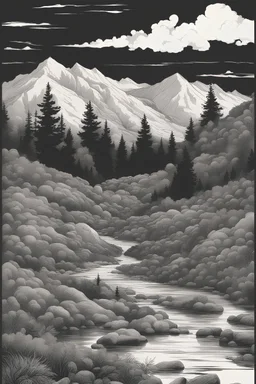 immagine di un paesaggio montano