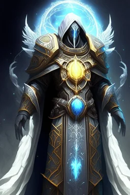 ancient prophet archmage celestial armor faceless hard armor demigod being manyhands