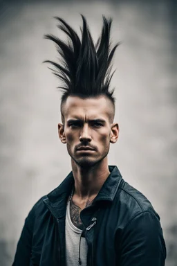 Man with a mohican