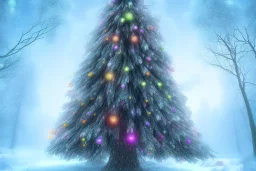  Winter tree made out of gems