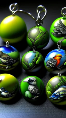 Green nature charms painted by Frank Wilson