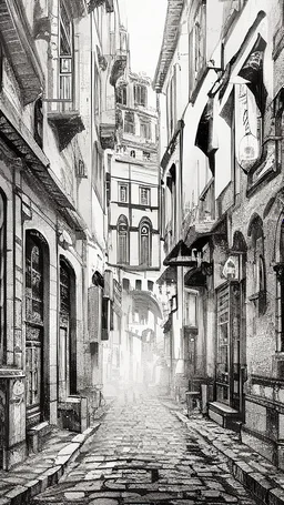 Fine line draw style