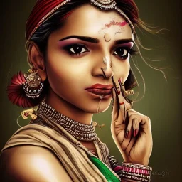  Portrait of indian cute lady mutant, perfect composition, hyperrealistic, super detailed, 8k, high quality, intricate details, highly detailed