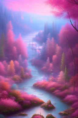 Pink river