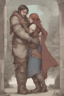 Dnd style, hug from behind