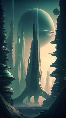 alien cityscape