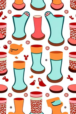 Design a toy package seamless fabric design patterns for a new ‘A crisper that can’t accommodate junk food’ brand named ‘pudding boots’