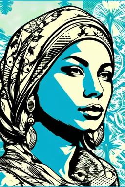 stencil art style in seperate layers