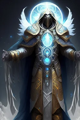 ancient prophet archmage celestial armor faceless hard armor demigod being manyhands