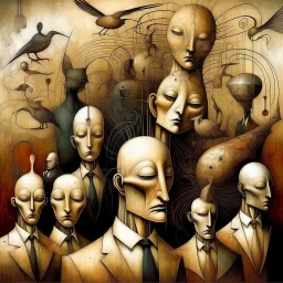 As many masters as vices, by Dave McKean and Gabriel Pacheco and Phlegm, abstract, surreal, fantastical, graphic novel illustration