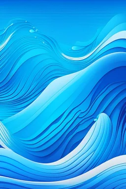 background of a waves, illustrator, vibrant blue colours