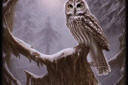 snow winged OWL