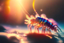 RGB 0-144-149 prawn in sunshine, ethereal, cinematic postprocessing, bokeh, dof