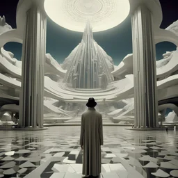 2000 style, artificial intelligence，neo - academism，panorama, the holy mountain, dream, imaginary fantasy ，future sci - fiaesthetic，movie shot --ar 4:3