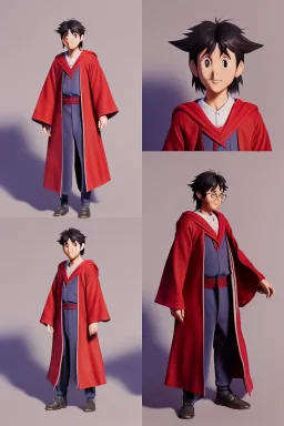 studio ghibli wizard with red robes