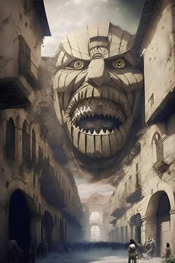 Attack on titan in old Damascus