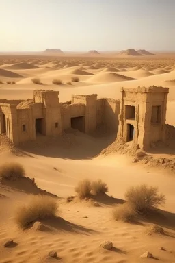 Ancient desert ,ruins