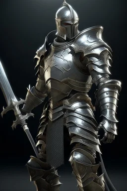 Man with a platinum armor and great sword