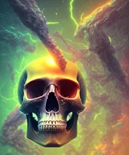 Android skull, full body close up, soft light atmosphere, light effect，vaporwave colorful, concept art, smooth, extremely sharp detail, finely tuned detail, ultra high definition, 8 k, unreal engine 5, ultra sharp focus