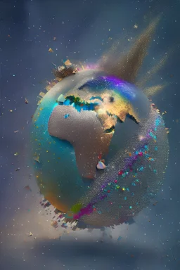 Glitter bomb earth