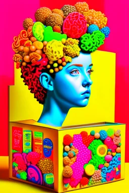 Philosophy is the talk on a cereal box; pop surrealism; optical art; digital art; post-internet art; Marina Apollonio